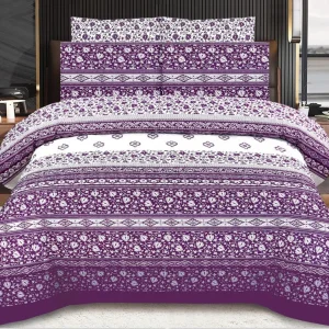 Doublebed Bed sheets Set King Size- 100% Salonika Cotton