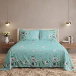 Salonika Cotton Printed King Size Bedsheet Set